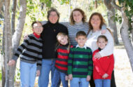 Crystalanne, her parents Kim and Lori, and her siblings