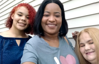 Monique Howell and daughters